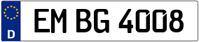 Trailer License Plate